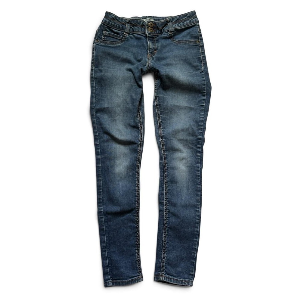 Mudd Y2K Low Rise Skinny Jeans Medium Wash Blue Girls 16 Fits Womens 0 2 XS